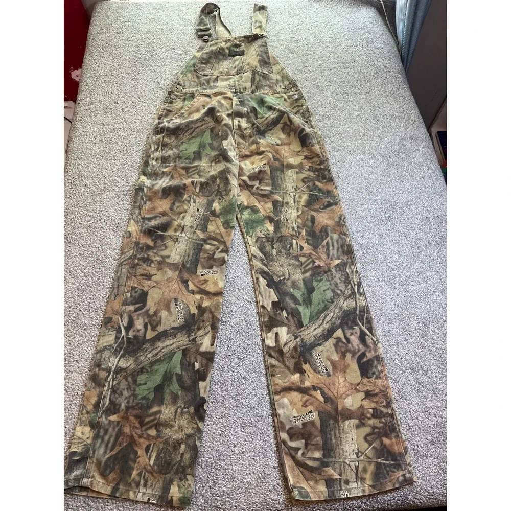 vtg‎ Liberty Overalls boys 18 Camo Advantage Timber Real Tree Hunt workwear 90s